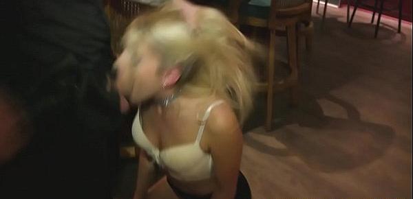  Slutty blonde teen forced to fuck cop for drug possesion